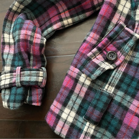 Luxury EDC by Esprit Women’s Heavy Pink & Teal Flannel Winter Jacket - Picture 6 of 16